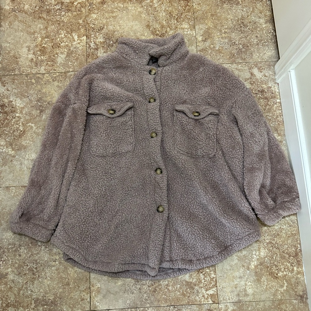 SHEIN Plus Button Up Jacket 1X